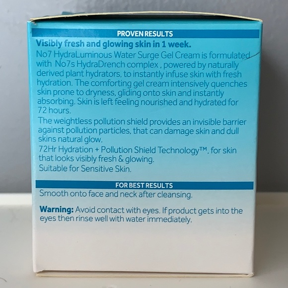 Sephora Skincare No7 Hydraluminous Water Surge Gel Cream Poshmark